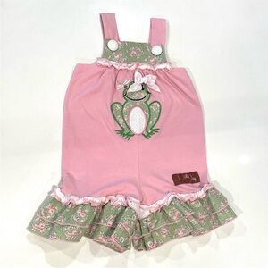 Millie Jay Smocked Frog Romper